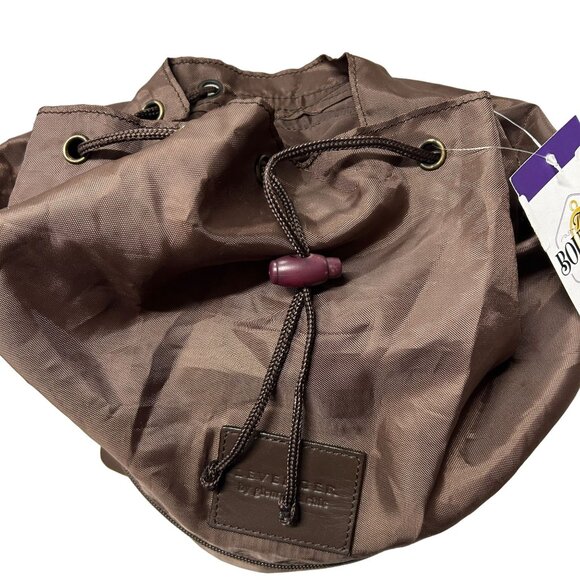 Levenger Glenroyal Chic Brown Nylon Packable Backpack Lightweight Compact Travel - Picture 10 of 12